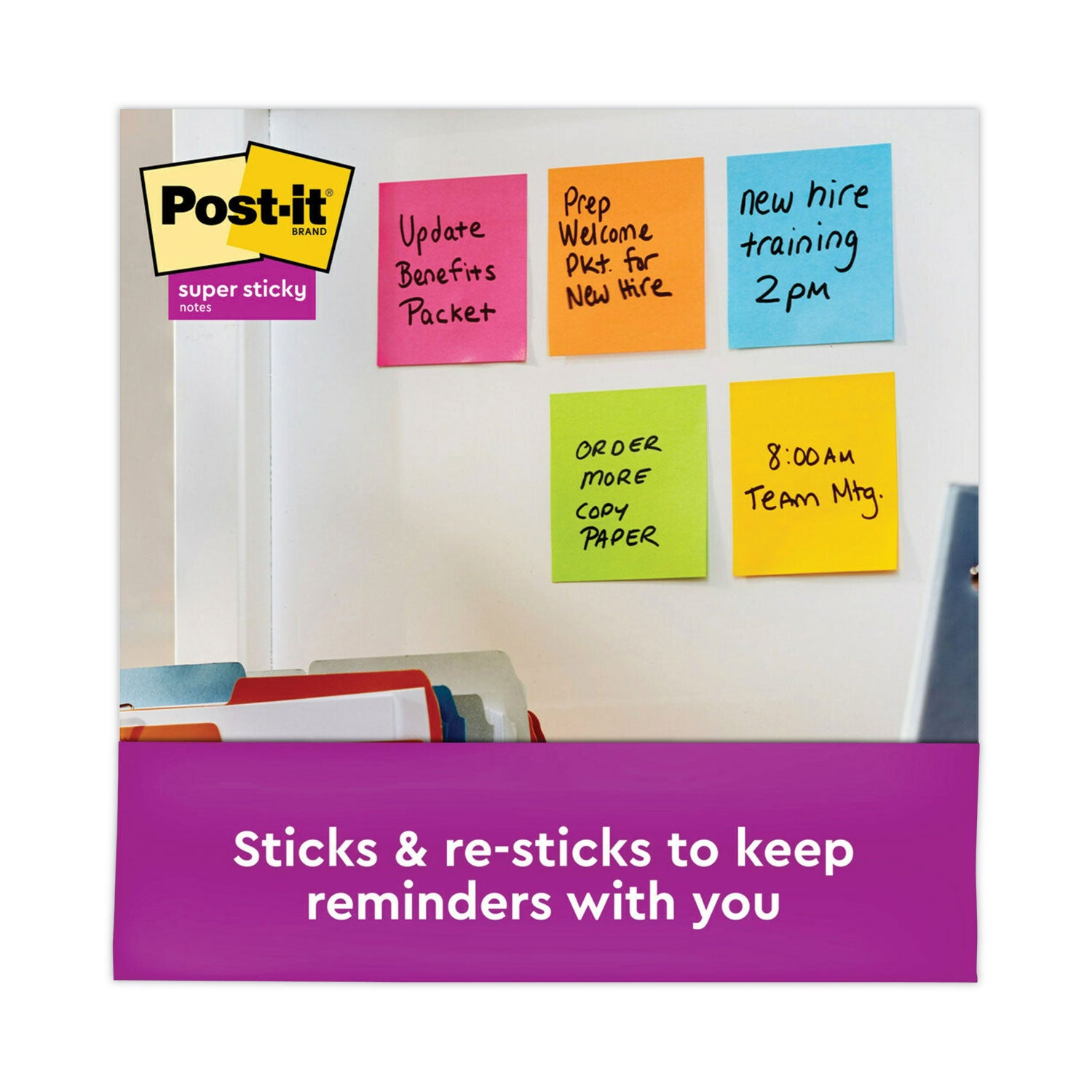 Post-it Pop-up 3 x 3 Note Refill, 3" x 3", Energy Boost Collection Colors, 90 Sheets/Pad, 18 Pads/Pack (R33018SSAUCP)