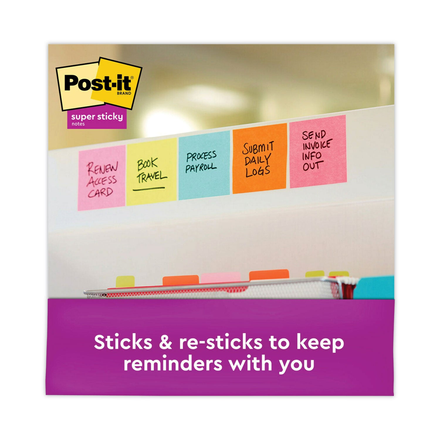 Post-it Pop-up 3 x 3 Note Refill Cabinet Pack, 3" x 3", Supernova Neons Collection Colors, 100 Sheets/Pad, 18 Pads/Pack (R33018SSMIAC)