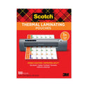 Scotch Laminating Pouches, 3 mil, 9" x 11.5", Gloss Clear, 100/Pack (TP3854100)