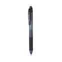 Pentel EnerGel-X Gel Pen, Retractable, Medium 0.7 mm, Black Ink, Smoke/Black Barrel, 24/Pack (BL107ASW2)