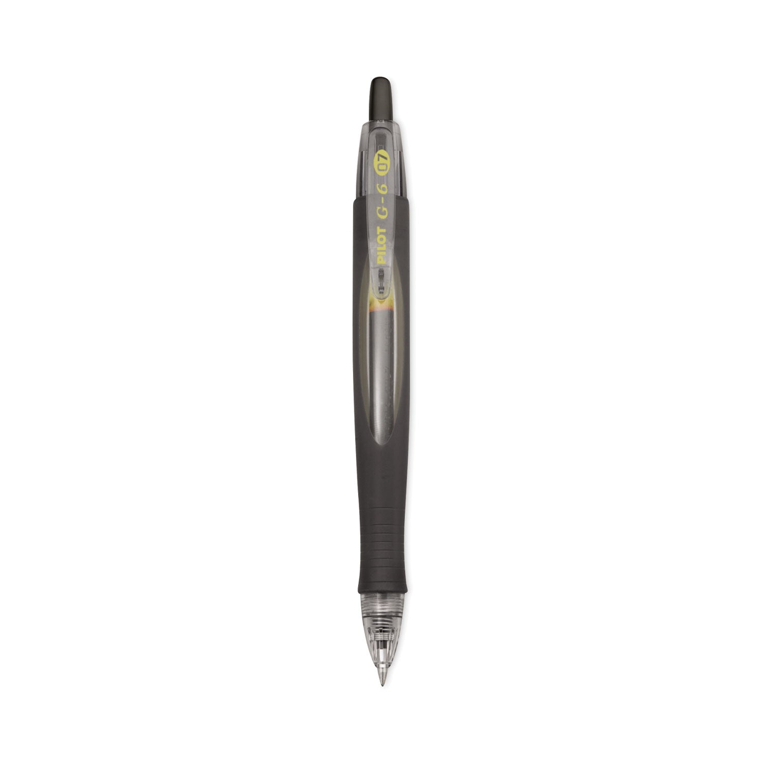 Pilot G6 Gel Pen, Retractable, Fine 0.7 mm, Black Ink, Black Barrel (31401)