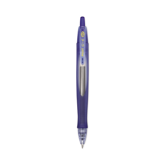 Pilot G6 Gel Pen, Retractable, Fine 0.7 mm, Blue Ink, Blue Barrel (31402)