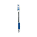 Pilot EasyTouch Ballpoint Pen, Stick, Medium 1 mm, Blue Ink, Clear/Blue Barrel, Dozen (32011)