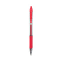 Zebra Sarasa Dry Gel X20 Gel Pen, Retractable, Medium 0.7 mm, Red Ink, Clear/Red Barrel, 12/Pack (46830)