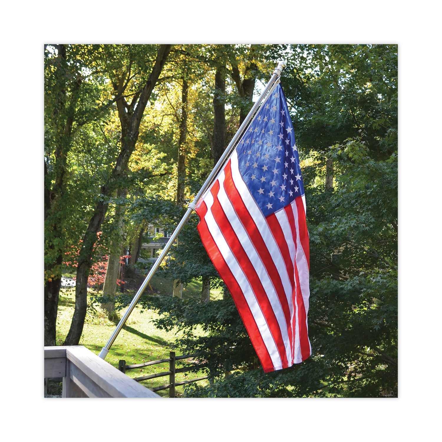 Advantus All-Weather Outdoor U.S. Flag, 60" x 36", Heavyweight Nylon (MBE002460)