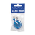 Advantus Translucent Retractable ID Card Reel, 30" Extension, Blue, 12/Pack (75472)