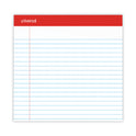 Universal Perforated Ruled Writing Pads, Wide/Legal Rule, Red Headband, 50 White 8.5 x 14 Sheets, Dozen (45000)