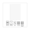 Universal Loose White Memo Sheets, 4 x 6, Unruled, Plain White, 500/Pack (46500)