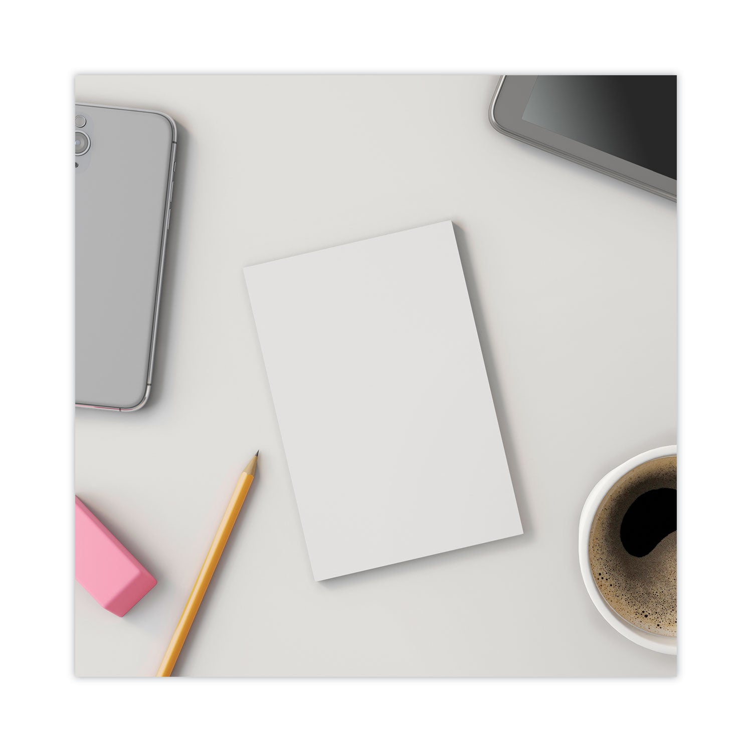 Universal Loose White Memo Sheets, 4 x 6, Unruled, Plain White, 500/Pack (46500)