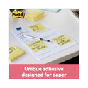 Post-it Original Recycled Note Pads, 3" x 3", Canary Yellow, 100 Sheets/Pad, 12 Pads/Pack (654RPYW)