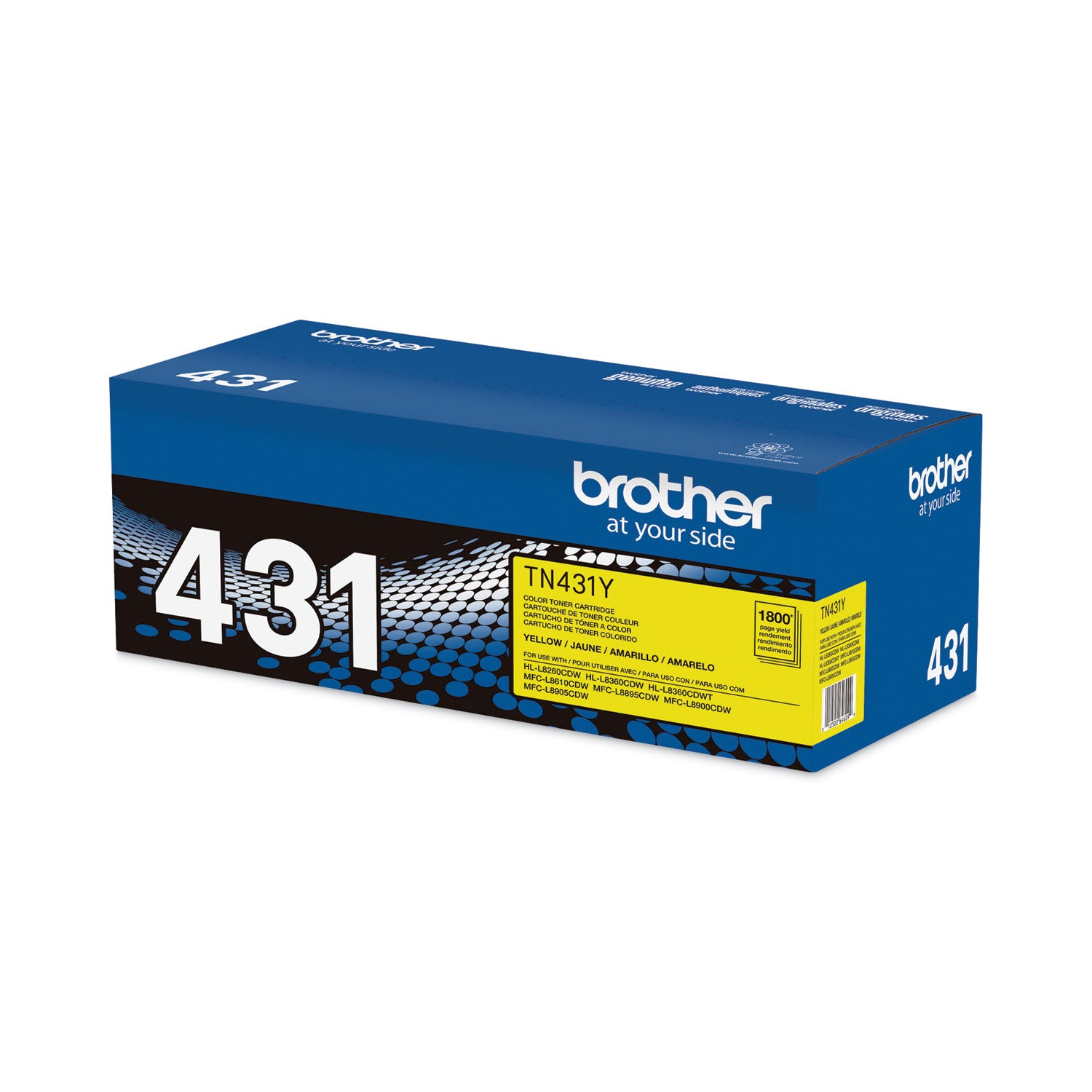 Brother TN431Y Toner, 1,800 Page-Yield, Yellow