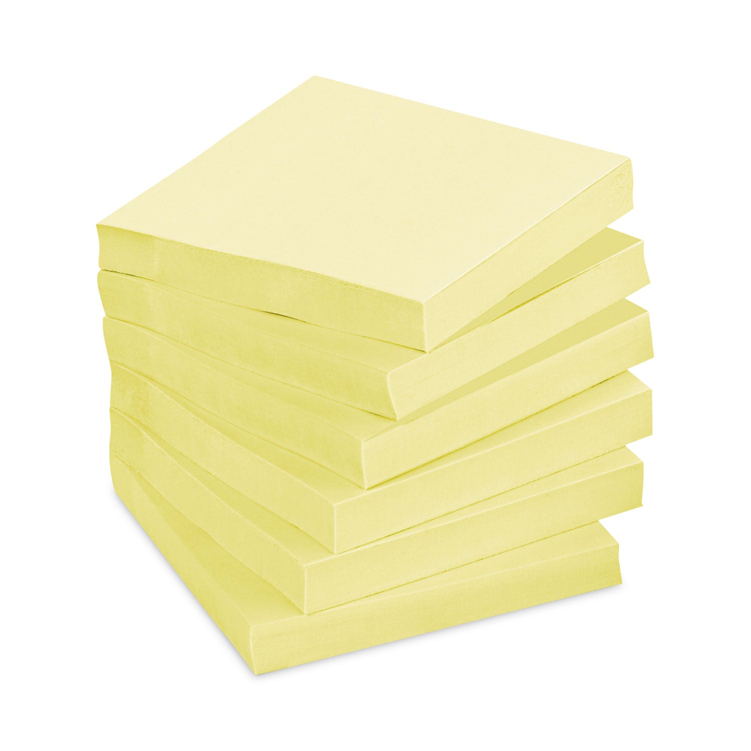 Post-it Pads in Canary Yellow, 3" x 3", 90 Sheets/Pad, 12 Pads/Pack (65412SSCY)