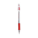 Pilot EasyTouch Ballpoint Pen, Stick, Medium 1 mm, Red Ink, Clear/Red Barrel, Dozen (32012)