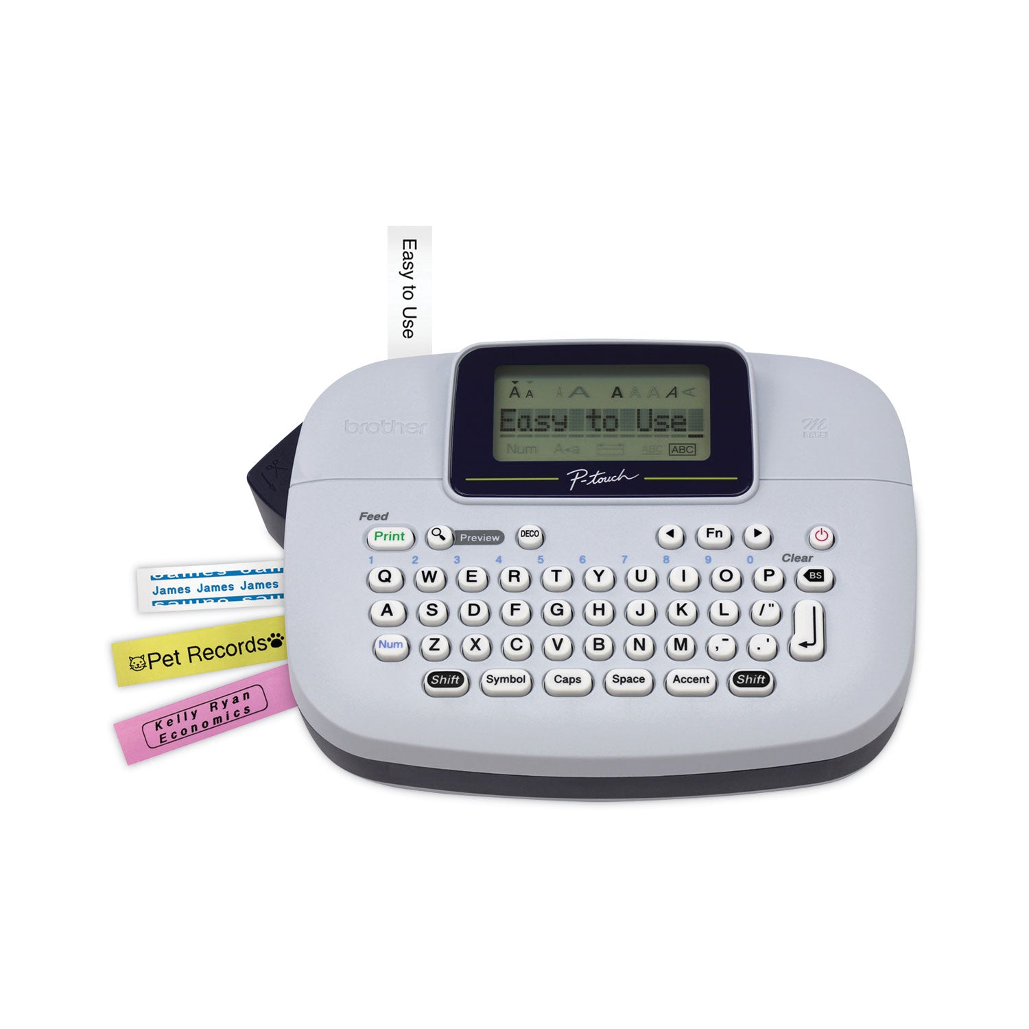 Brother PT-M95 Handy Label Maker, 2 Lines, 4.5 x 6.13 x 2.5