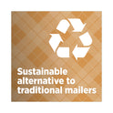 Scotch Curbside Recyclable Padded Mailer, #0, Bubble Cushion, Self-Adhesive Closure, 7 x 11.25, Natural Kraft, 100/Carton (CR01)