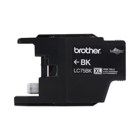 Brother LC75BK Innobella High-Yield Ink, 600 Page-Yield, Black