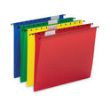 Smead Poly Hanging Folders, Letter Size, 1/5-Cut Tabs, Assorted Colors, 12/Pack (64026)