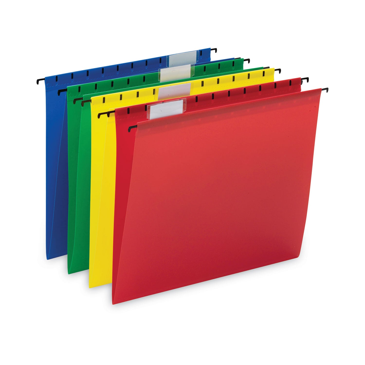 Smead Poly Hanging Folders, Letter Size, 1/5-Cut Tabs, Assorted Colors, 12/Pack (64026)