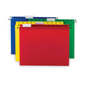 Smead Poly Hanging Folders, Letter Size, 1/5-Cut Tabs, Assorted Colors, 12/Pack (64026)