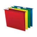 Smead Poly Hanging Folders, Letter Size, 1/5-Cut Tabs, Assorted Colors, 12/Pack (64026)