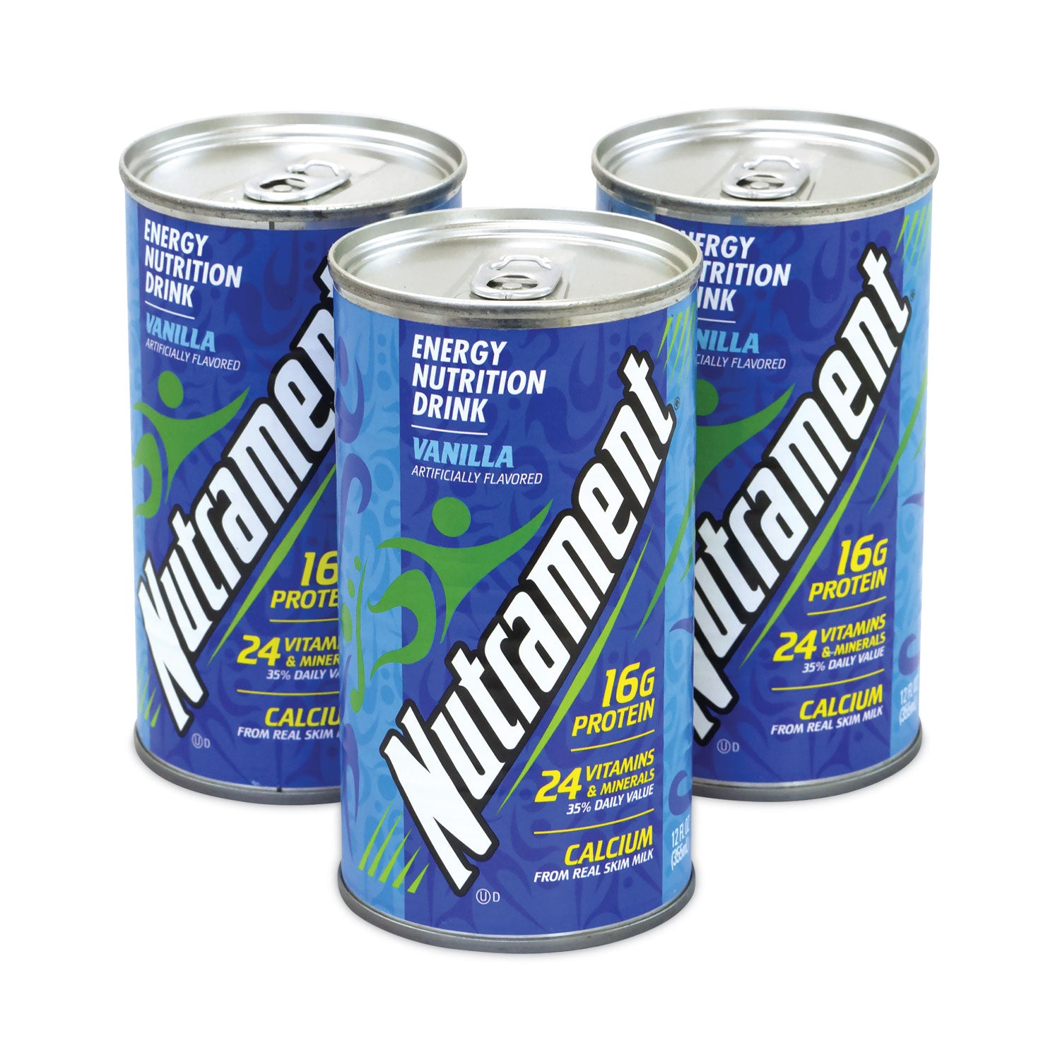 Nutrament Energy Nutrition Drink, Vanilla, 12 oz Can, 12/Carton (20902579)