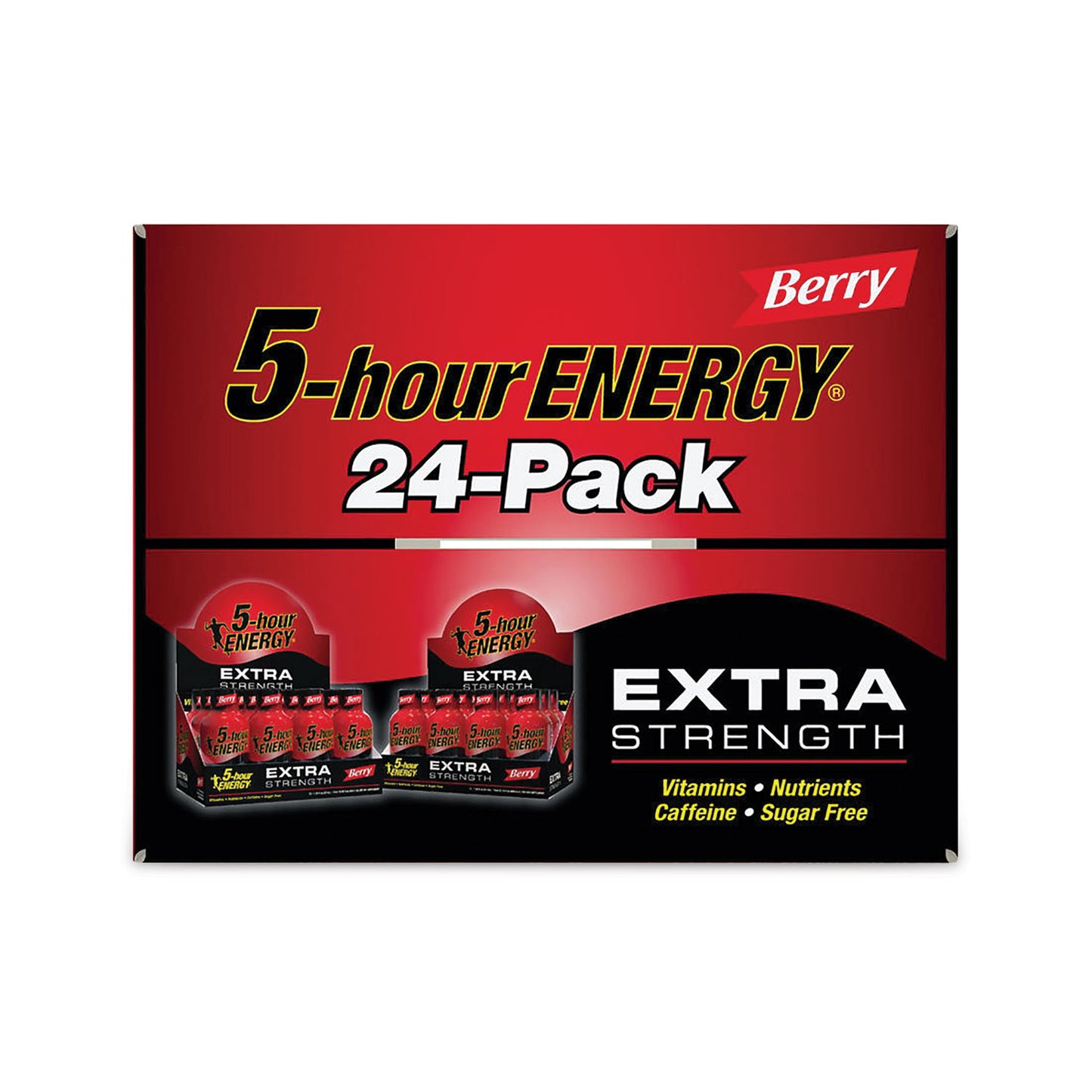 5-hour ENERGY Extra Strength Energy Drink, Berry, 1.93 oz Bottle, 24/Carton (22000631)