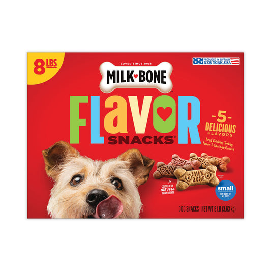 Milk-Bone Flavor Snacks Dog Biscuits, 8 lb Box (22000649)