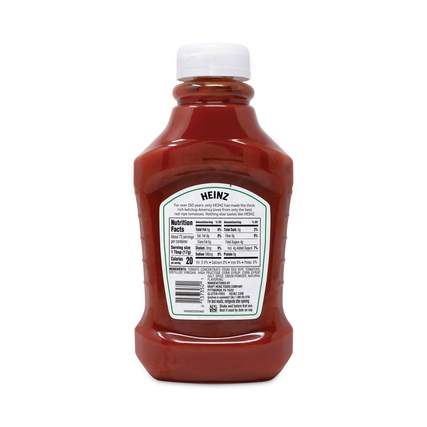 Heinz Tomato Ketchup Squeeze Bottle, 44 oz Bottle, 3/Pack (22000499)