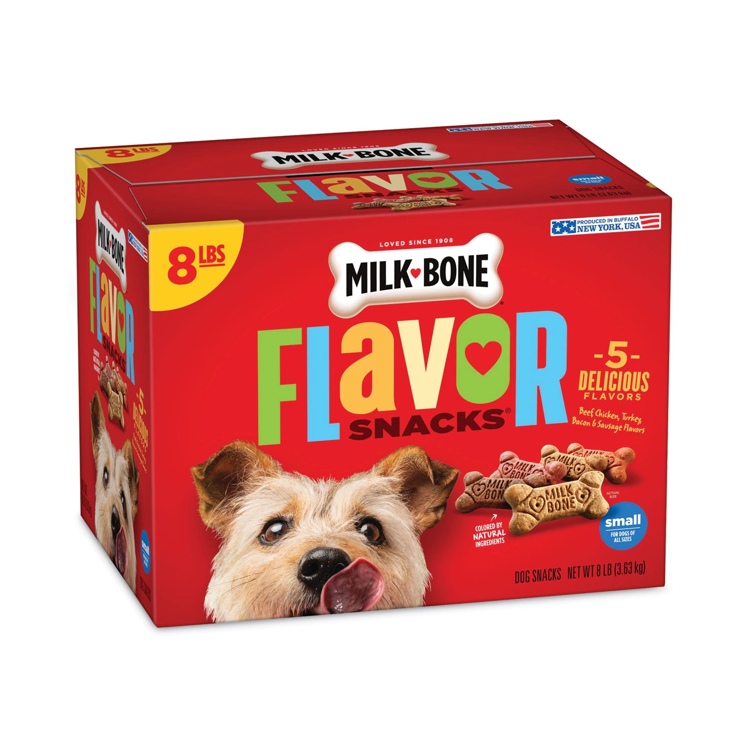 Milk-Bone Flavor Snacks Dog Biscuits, 8 lb Box (22000649)