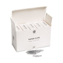 U Brands Paper Clips, Medium, Vinyl-Coated, Silver, 200 Clips/Box, 5 Boxes/Pack (3684U0624)