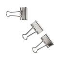 U Brands Binder Clips, Medium, Silver, 72/Pack (3604U0624)