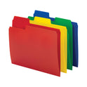 Smead SuperTab Top Tab File Folders, 1/3-Cut Tabs: Assorted, Letter Size, 0.75" Expansion, Polypropylene, 12/Pack (10516)