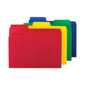 Smead SuperTab Top Tab File Folders, 1/3-Cut Tabs: Assorted, Letter Size, 0.75" Expansion, Polypropylene, 12/Pack (10516)