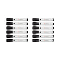 U Brands U-Defense Antimicrobial Dry-Erase Markers, Broad Chisel Tip, Black, 12/Pack (3284U0012)