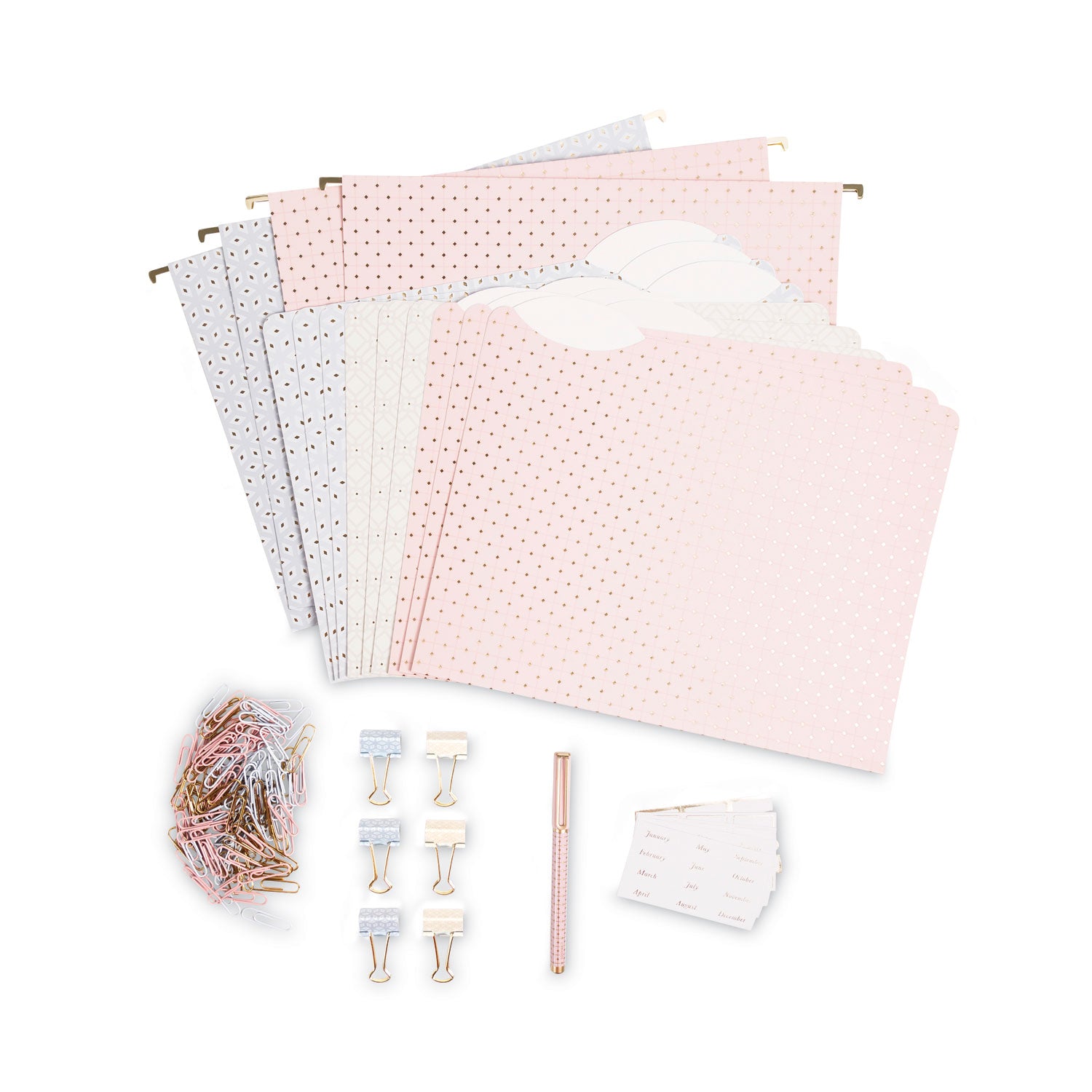 U Brands Delicate Details Filing Kit, 145 Pieces (4866U0106)