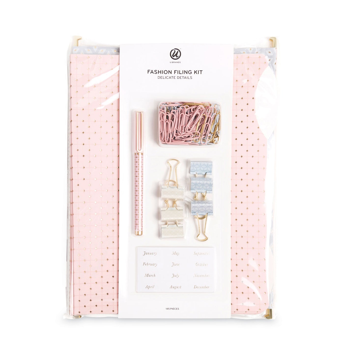 U Brands Delicate Details Filing Kit, 145 Pieces (4866U0106)