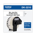 Brother Continuous Paper Label Tape, 1.1" x 100 ft Roll, White (DK2210)