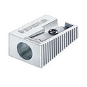 Staedtler Handheld Metal Pencil Sharpener, 1.13 x 0.63 x 0.5, Silver, 4/Pack (51010BK4)