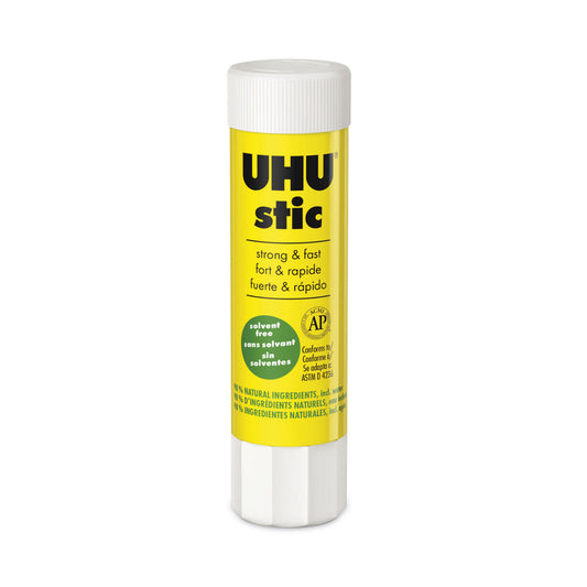 UHU Stic Permanent Glue Stick, 0.29 oz, Dries Clear (99648)