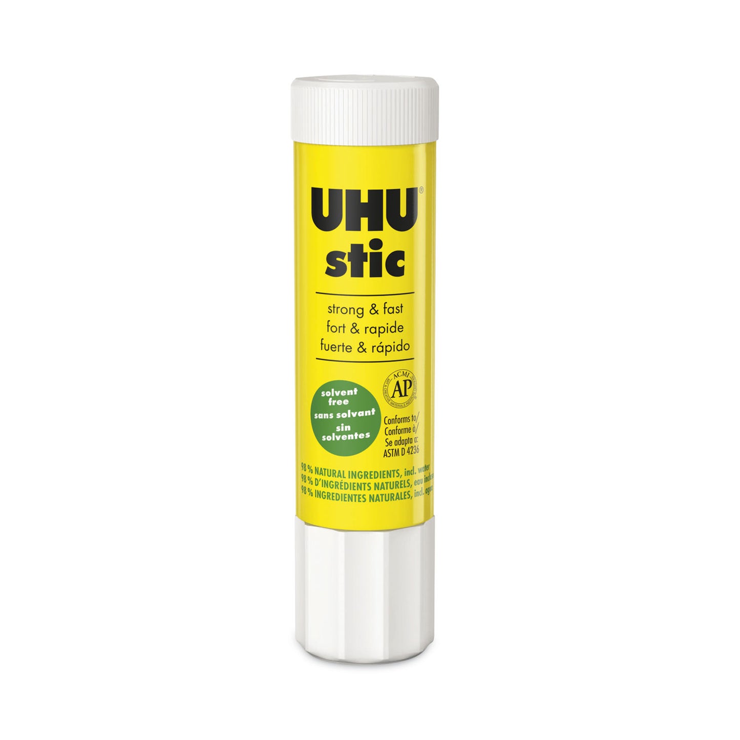 UHU Stic Permanent Glue Stick, 0.74 oz, Dries Clear (99649)