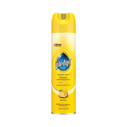 Pledge Furniture Polish, Lemon, 9.7 oz Aerosol Spray (336298EA)