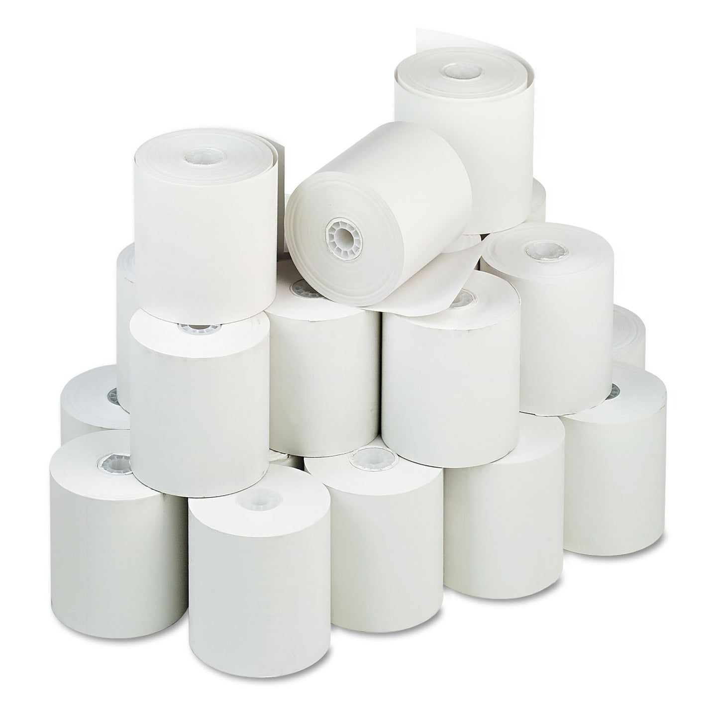 ICONEX Direct Thermal Printing Thermal Paper Rolls, 3" x 225 ft, White, 24/Carton (90781294)