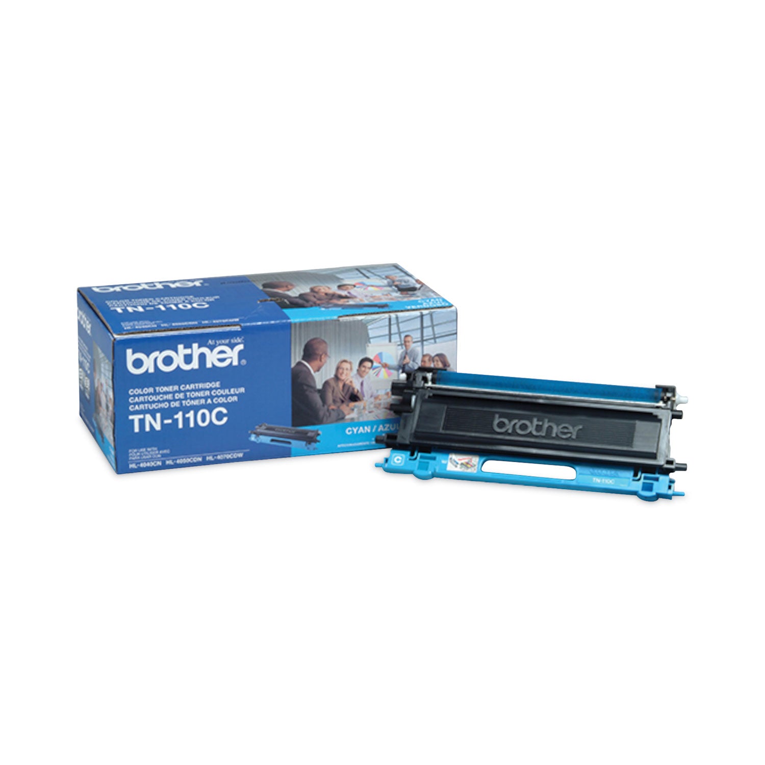 Brother TN110C Toner, 1,500 Page-Yield, Cyan