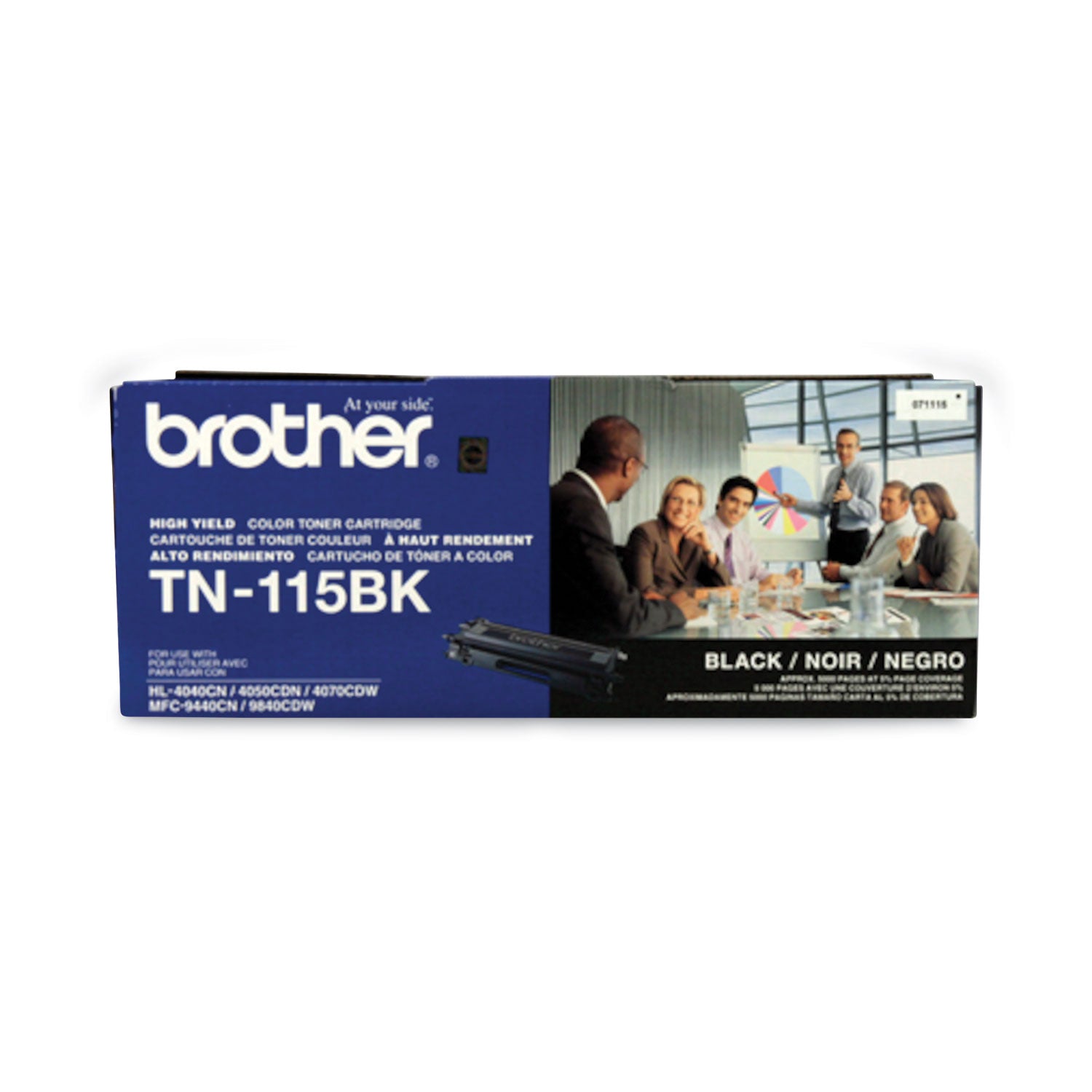 Brother TN115BK High-Yield Toner, 5,000 Page-Yield, Black