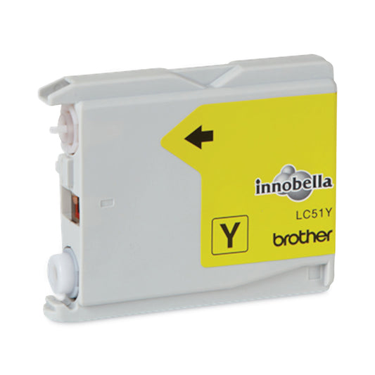 Brother LC51Y Innobella Ink, 400 Page-Yield, Yellow