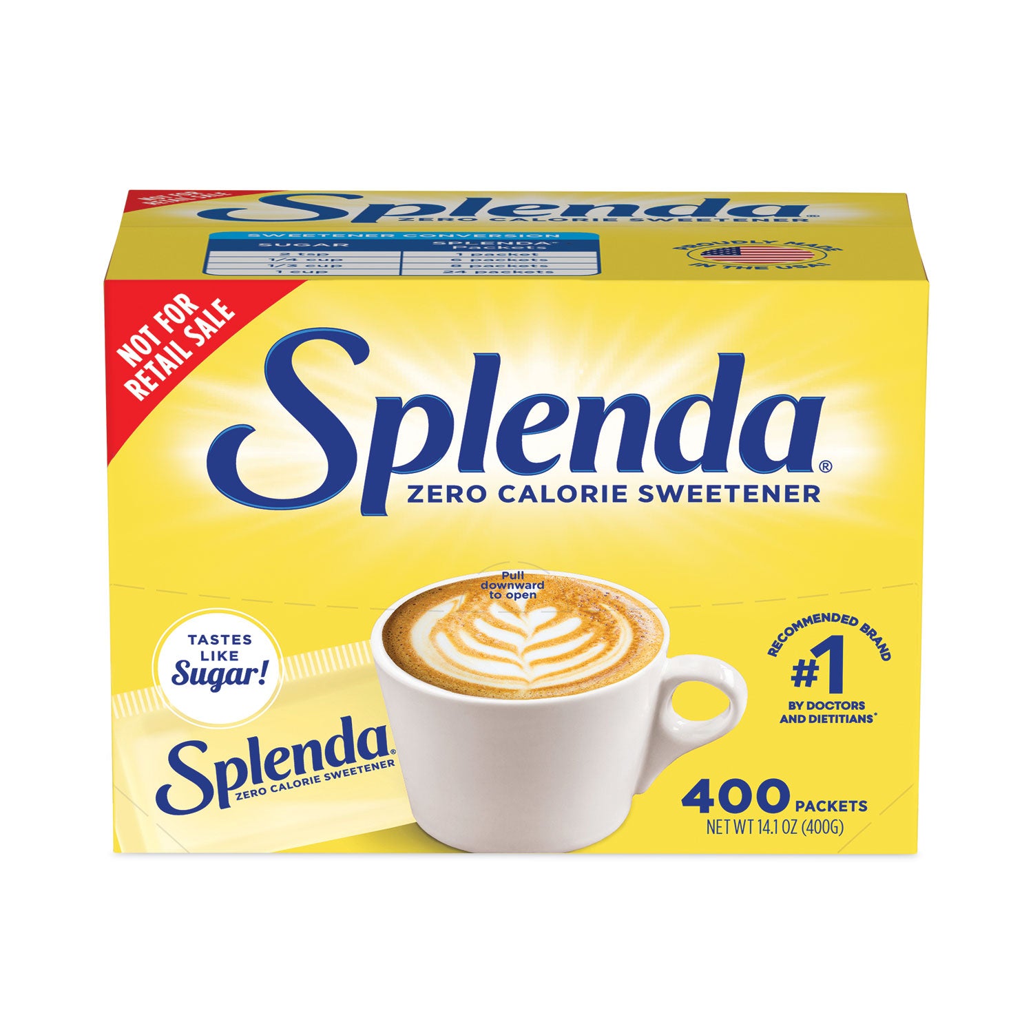 Splenda No Calorie Sweetener Packets, 400/Box (200411)