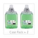GOJO Green Certified Foam Hair and Body Wash, Cucumber Melon Scent, 2,000 mL, 2/Carton (526302)
