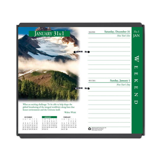 House of Doolittle Earthscapes Desk Calendar Refill, Nature Photography, 3.5 x 6, White/Multicolor Sheets, 12-Month (Jan to Dec): 2025 (417)