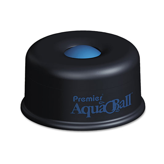 Premier AquaBall Floating Ball Envelope Moistener, 1.25" x 1.25" x 5.38", Black/Blue (AQ701G)