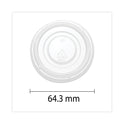 SupplyCaddy Portion Cup Lids, Fits 2 oz Portion Cups, Clear, 2,500/Carton (005L2C)